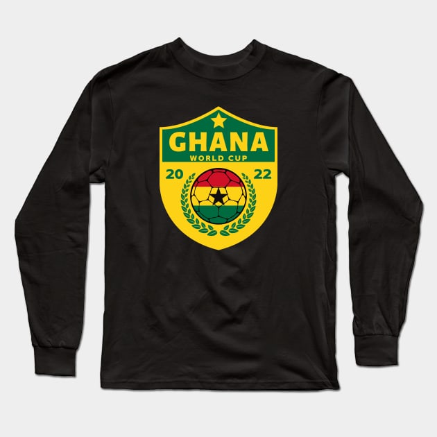 Ghana Football Long Sleeve T-Shirt by footballomatic